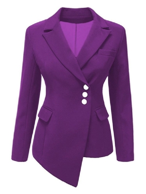 Asymmetrisk Blazer For Vanlig Revers