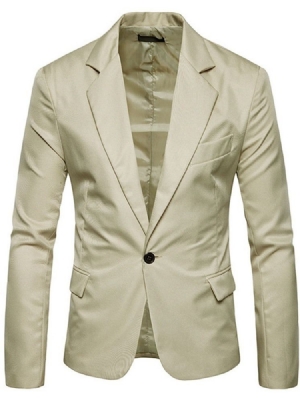 Button Casual One Button Menns Fritidsblazer