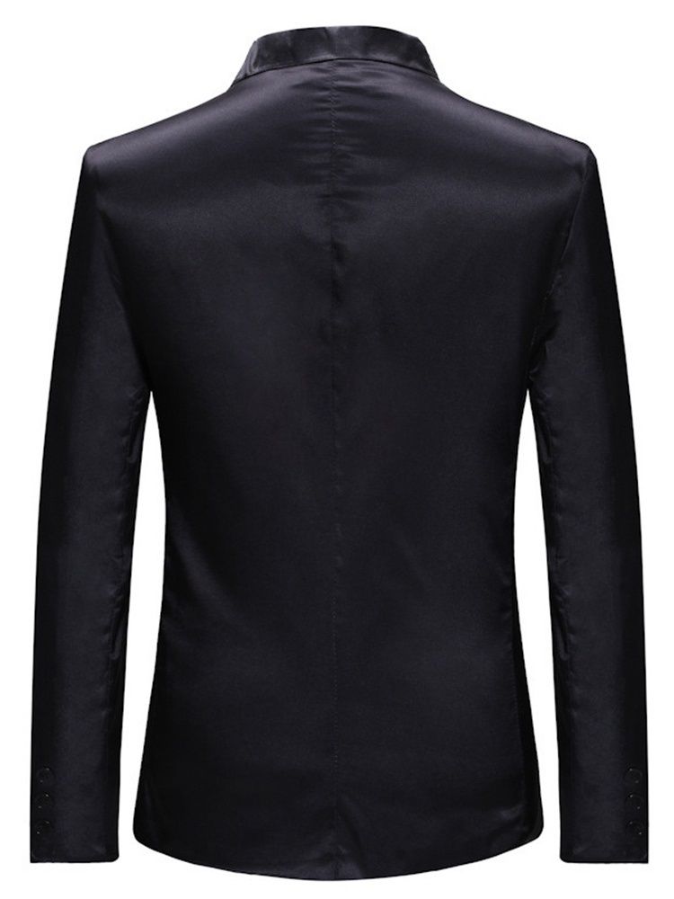 Fashion One Button Geometric Men Blazer For Menn