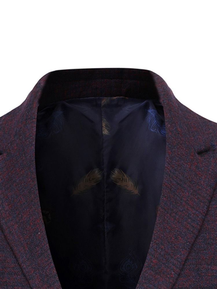 Mote Single-breasted Notched Lapel Blazer For Menn