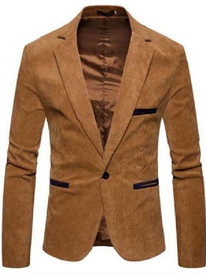 One Button Casual Men Slim Leisure Blazer