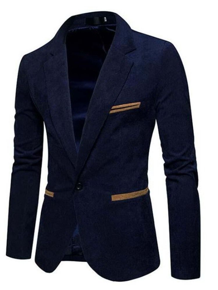 One Button Casual Men Slim Leisure Blazer