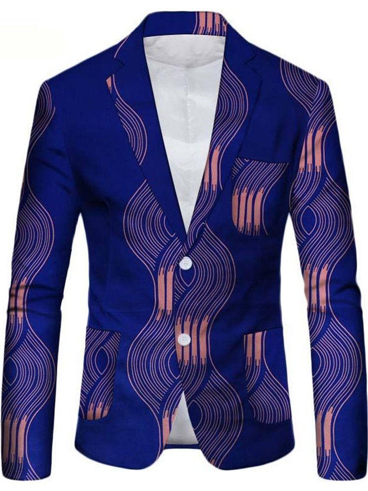 Single-breasted Notched Lapel Casual Herre Leisure Blazer