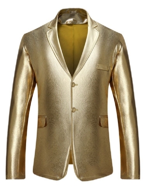 Single-breasted Slim European Blazer For Menn