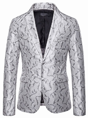 Skriv Ut En Single-breasted Fritidsblazer For Menn