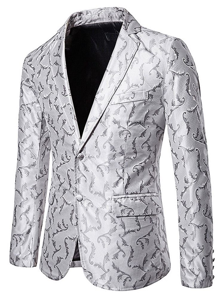 Skriv Ut En Single-breasted Fritidsblazer For Menn