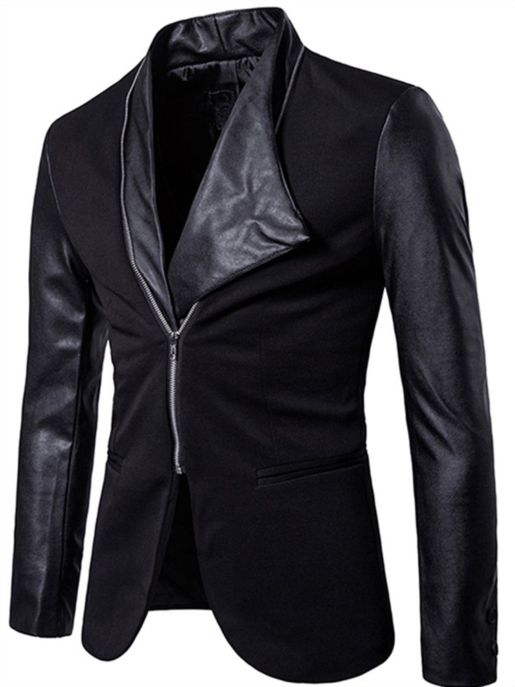 Straight Zipper Leisure Halloween Blazers For Menn