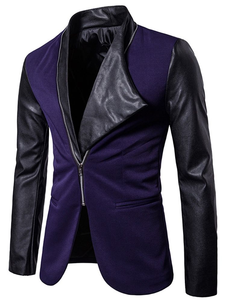 Straight Zipper Leisure Halloween Blazers For Menn