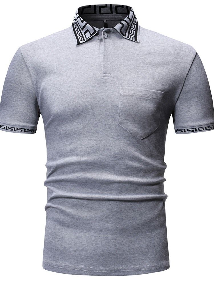 Casual Polo Skjorte For Menn