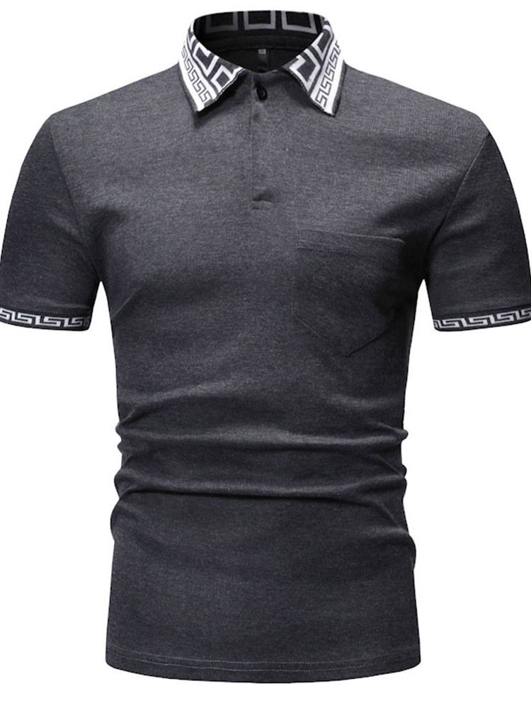 Casual Polo Skjorte For Menn