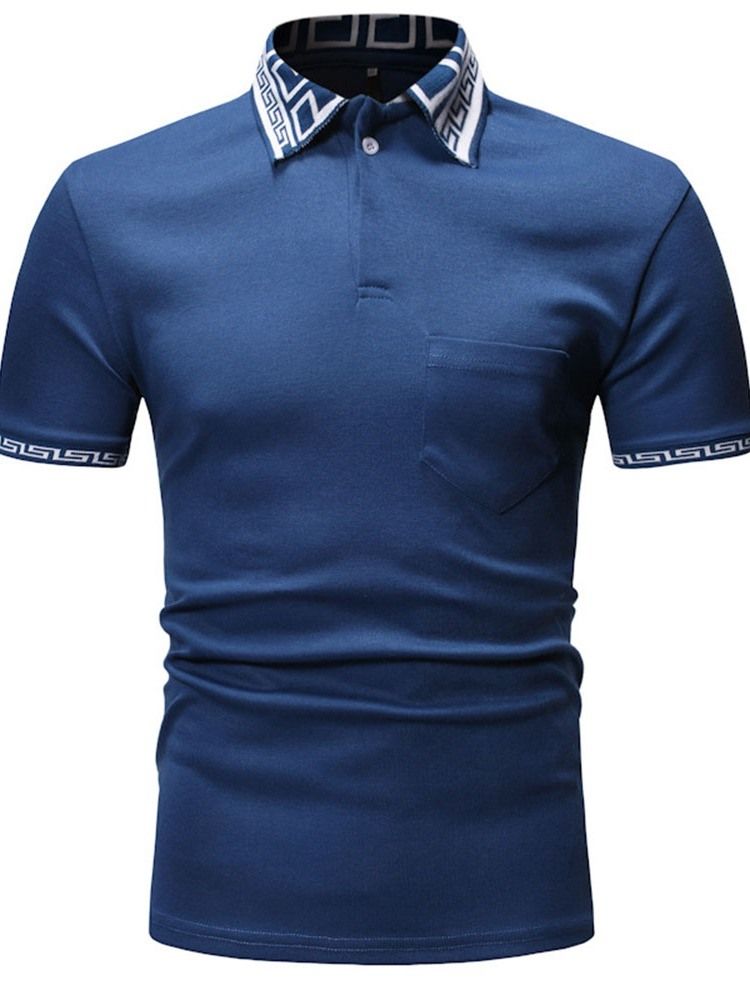 Casual Polo Skjorte For Menn