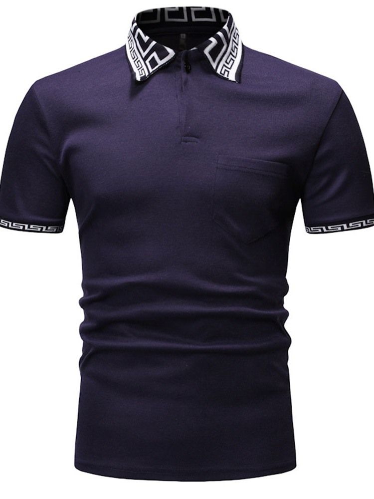 Casual Polo Skjorte For Menn