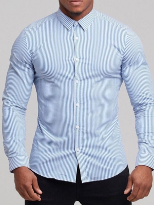 Revers Casual Button Single-breasted Herre Shirt