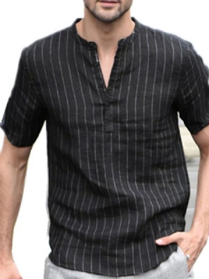 Stripe Slim Slim Shirt For Menn