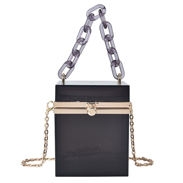 Chain Plain European Flap Crossbody Bags