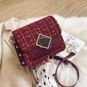 Chain Rectangle Elegant Crossbody Vesker