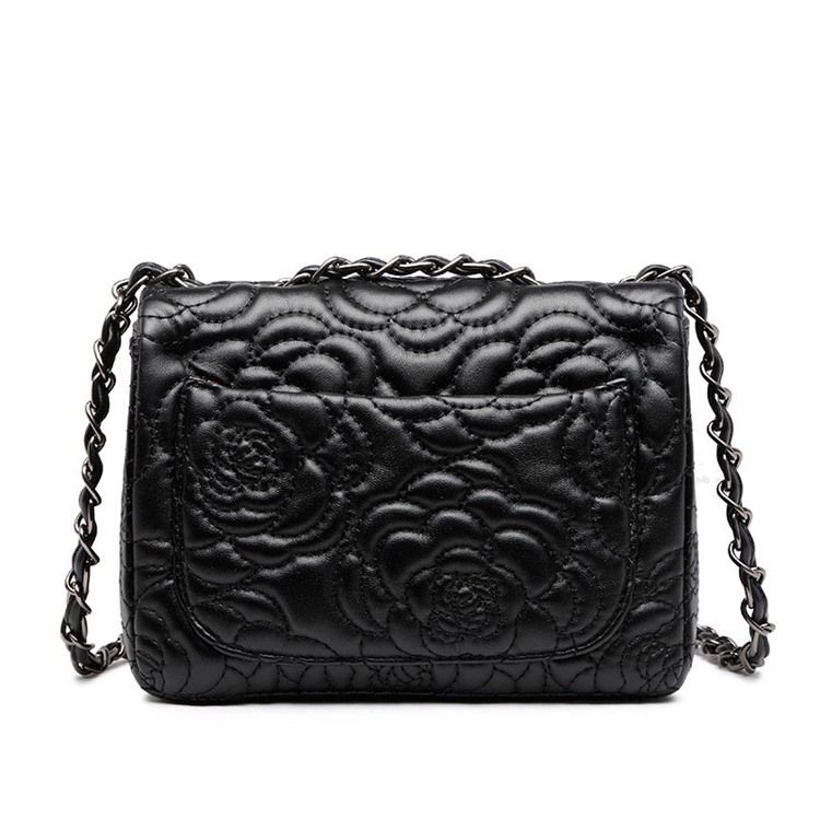 Embossing Floral Pu Rectangle Crossbody Bags