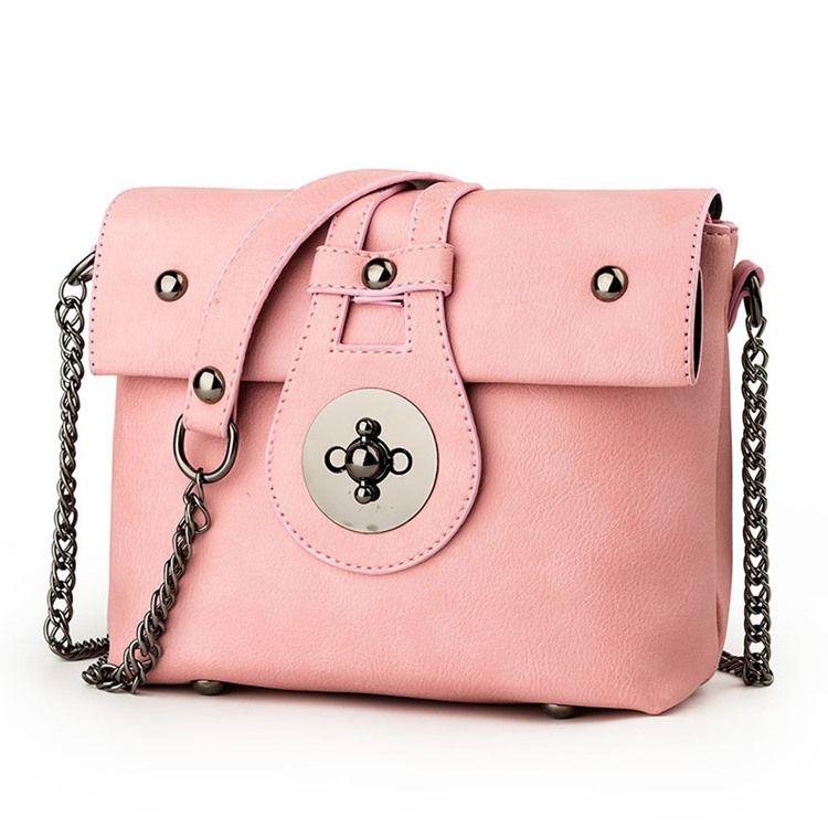 Erircdress Candy Color Latch Mini Crossbody Bag