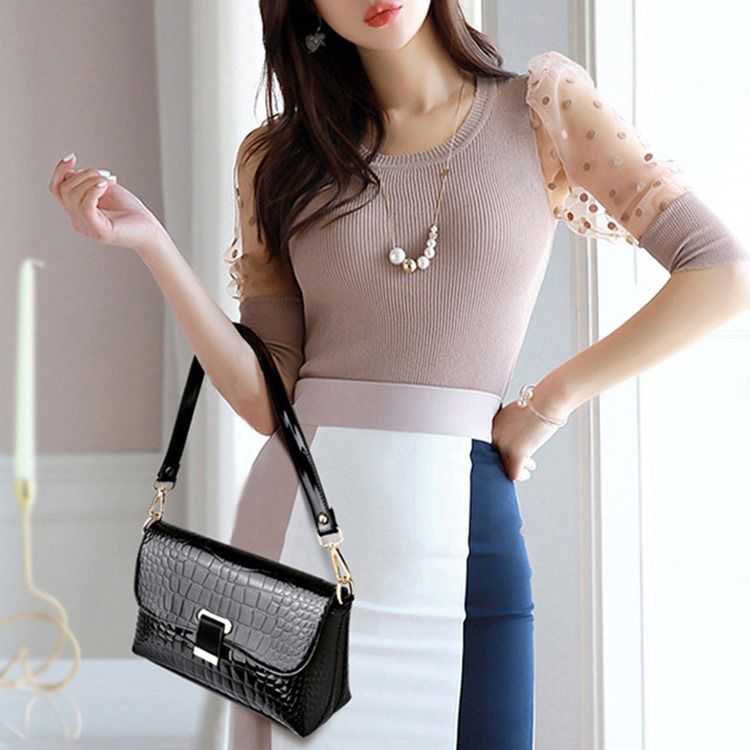 Fashion Pu Alligator Crossbody Dame Bags