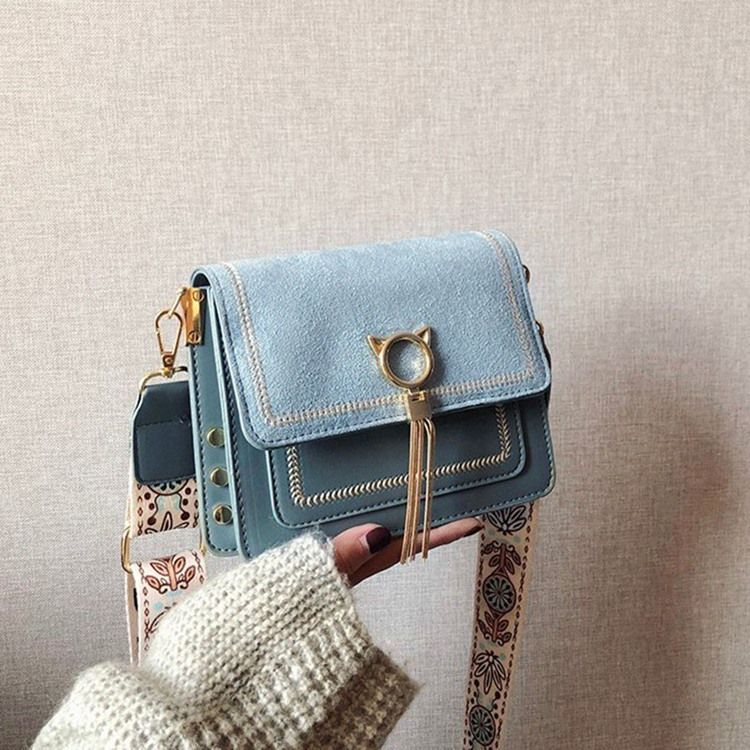 Magnetisk Snap Rektangel Crossbody Vesker