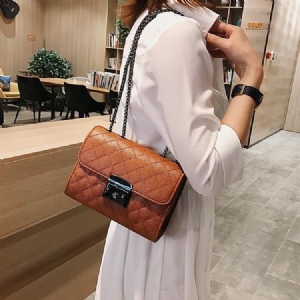 Plaid Rectangle Crossbody Vesker