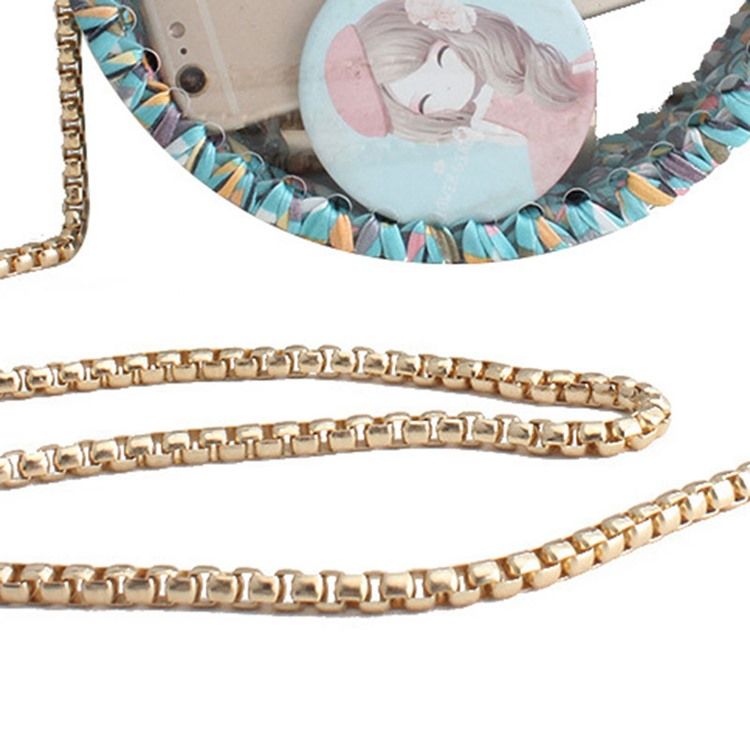 Polyester Chain Circular Crossbody Vesker