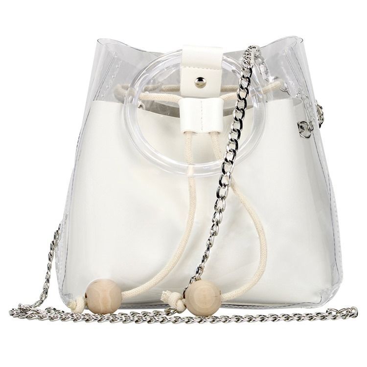 Pvc Vanlige Europeiske Fatformede Crossbody-vesker