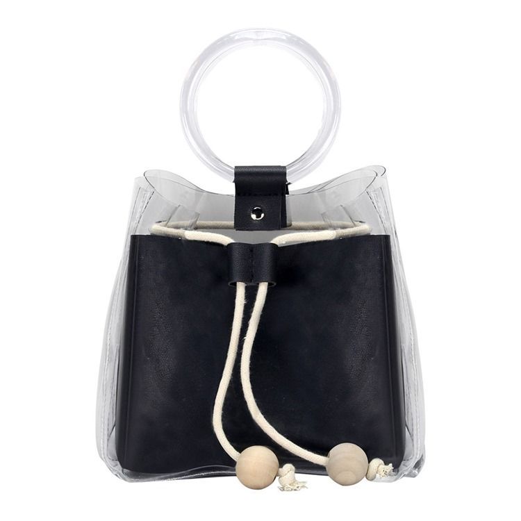 Pvc Vanlige Europeiske Fatformede Crossbody-vesker