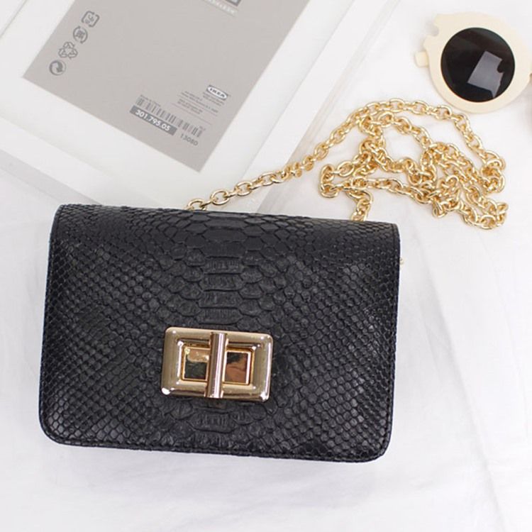 Retro Serpentine Chain Crossbody Bag