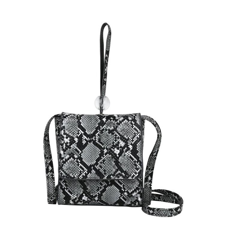 Serpentine Embossing Rectangle Crossbody Vesker