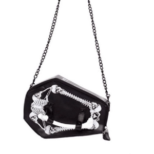 Skull Pu Thread Trunk Tote Bags