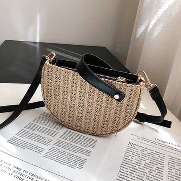 Straw Fashion Crossbody Vesker