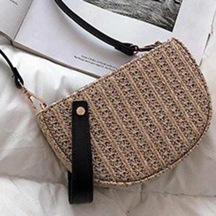 Straw Fashion Crossbody Vesker