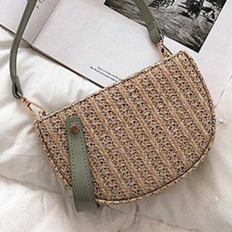 Straw Fashion Crossbody Vesker