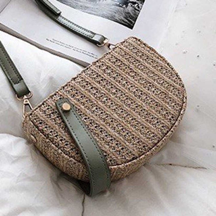 Straw Fashion Crossbody Vesker