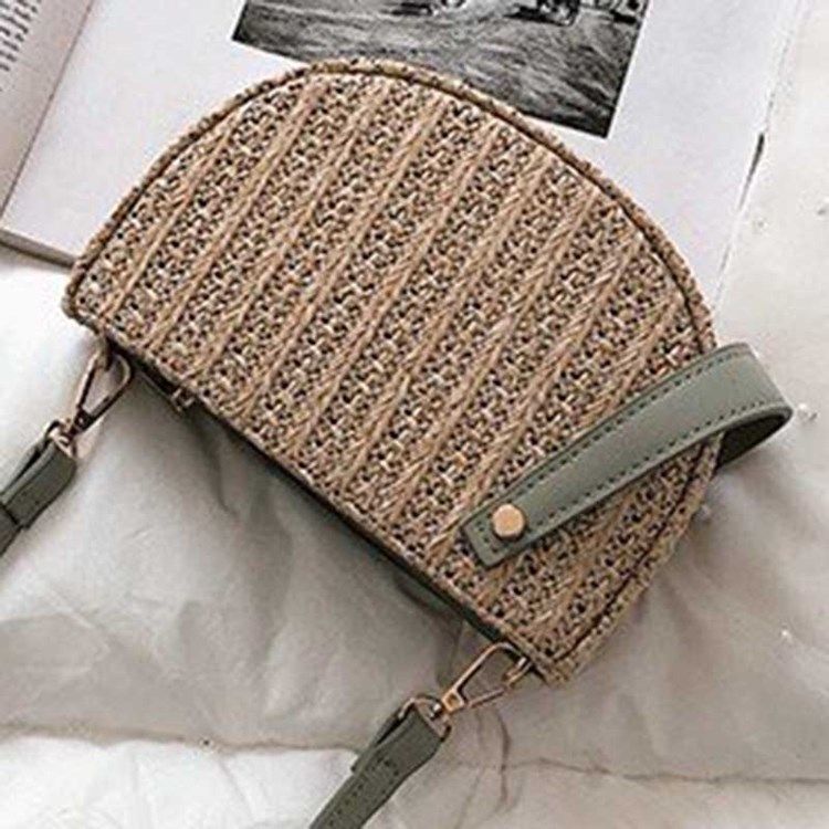 Straw Fashion Crossbody Vesker