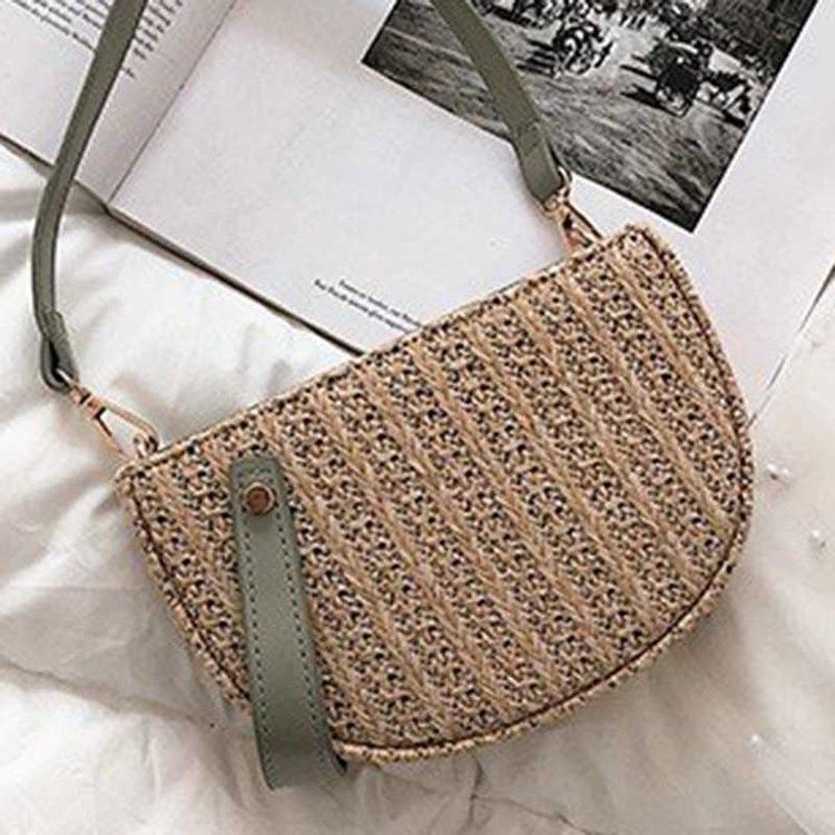 Straw Fashion Crossbody Vesker