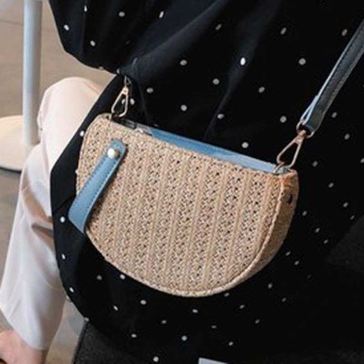 Straw Fashion Crossbody Vesker