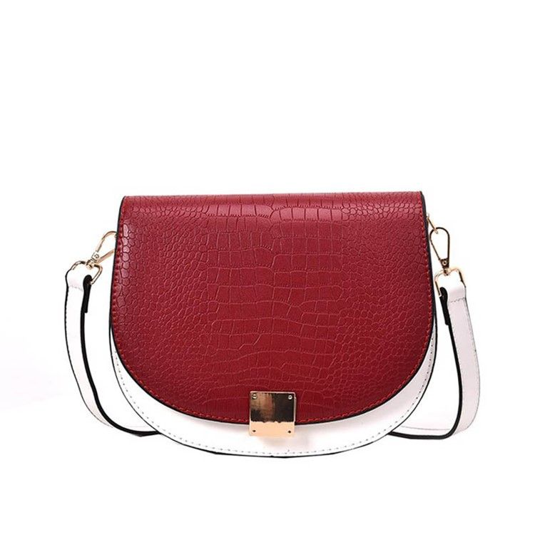 Tråd Pu-sal To-tone Crossbody-veske