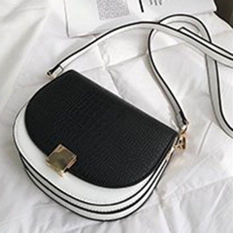 Tråd Pu-sal To-tone Crossbody-veske