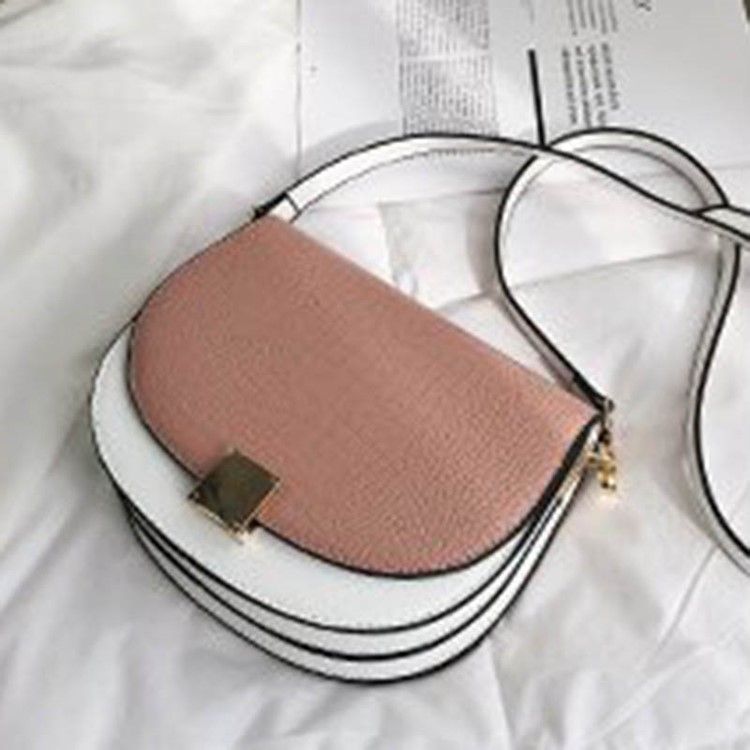 Tråd Pu-sal To-tone Crossbody-veske