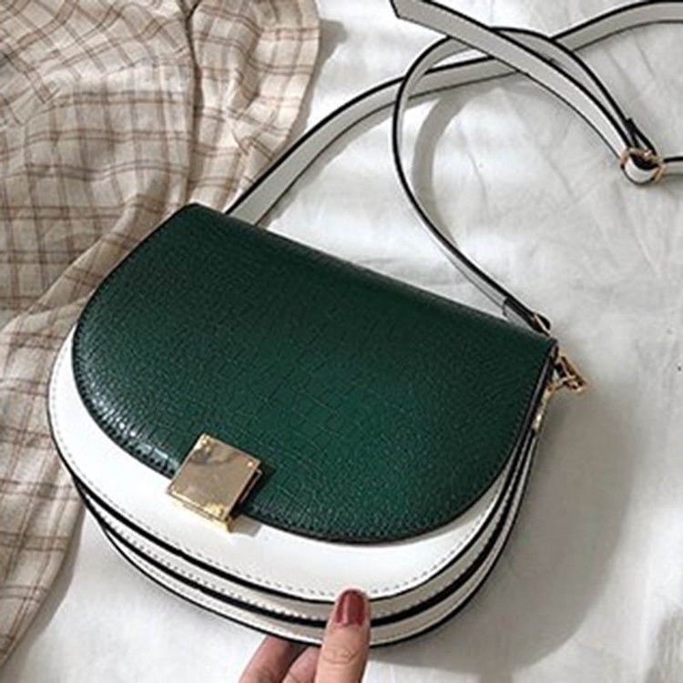 Tråd Pu-sal To-tone Crossbody-veske