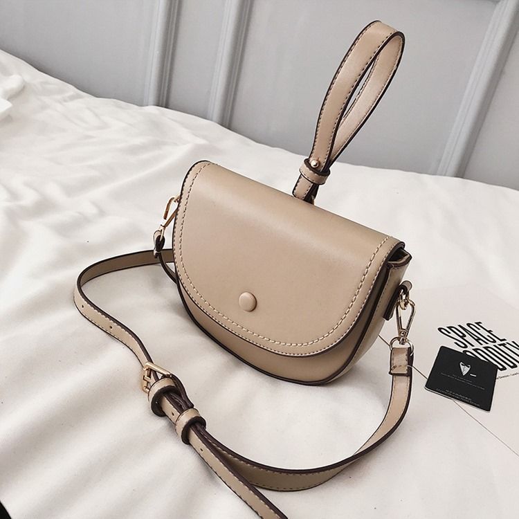 Vanlig Pu-sadel Myke Crossbody-vesker