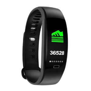 Menns F64 Fargeskjerm Smartarmbånd Weather Health Bluetooth Sport Kcal Watch