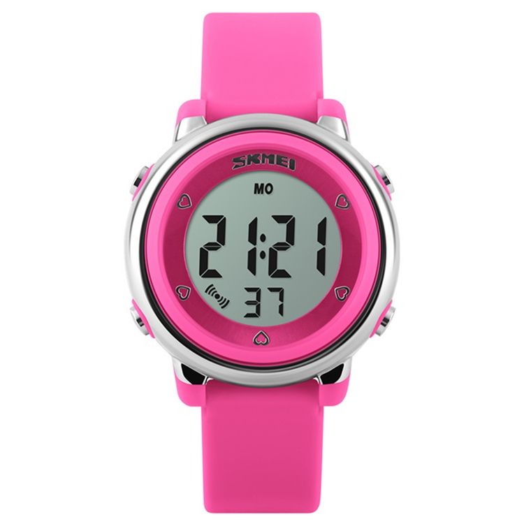 Menns Korte Resin Digital Display Pin Buckle Watch