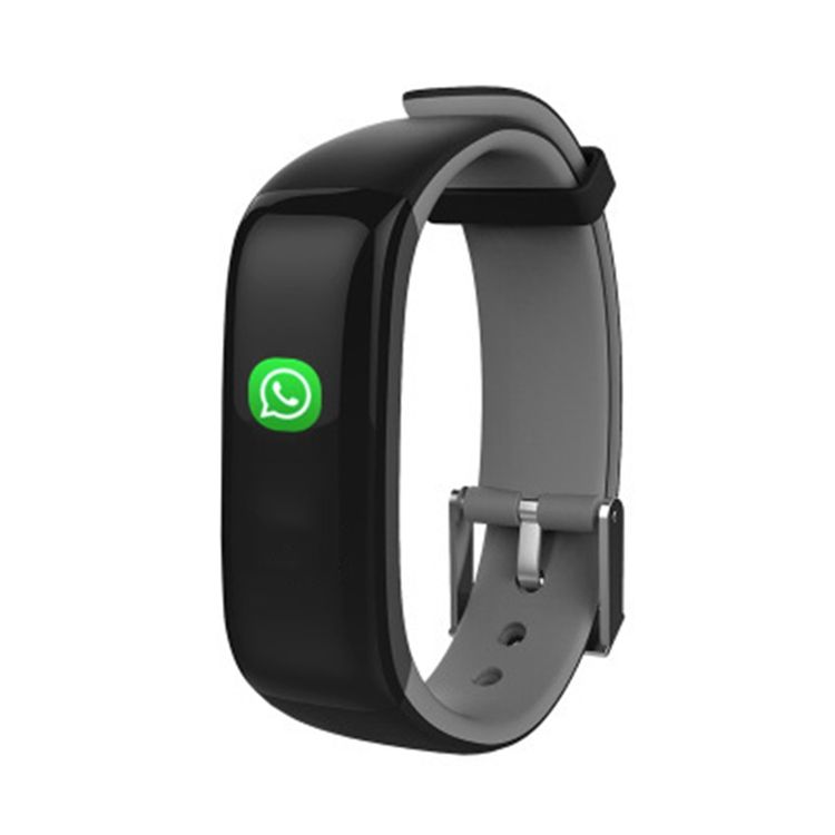 Menns P1 Plus Fargeskjerm Hjertefrekvens Helse Stor Skjerm Sport Bluetooth Smart Armbåndsur