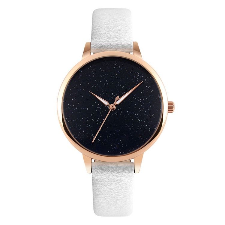 Quartz Leather Band Dameklokke