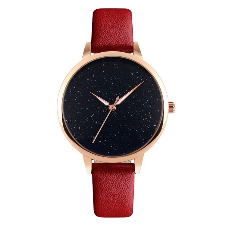 Quartz Leather Band Dameklokke