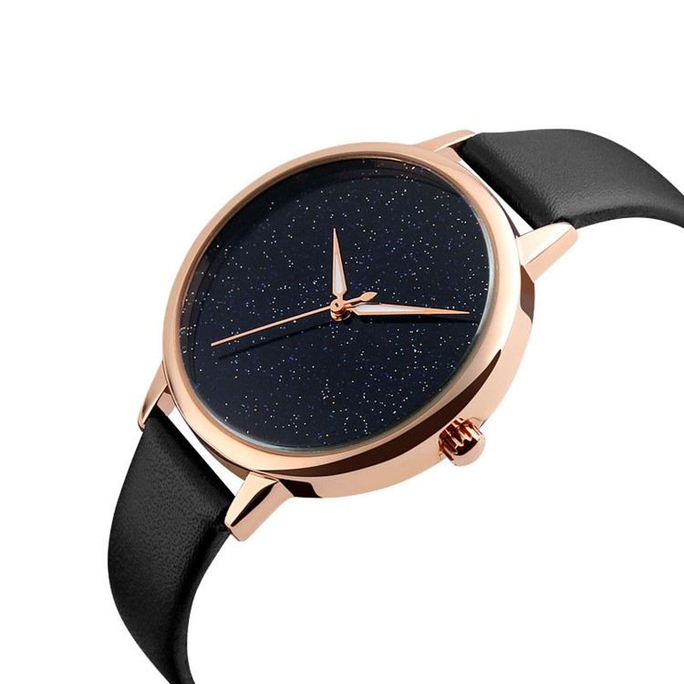 Quartz Leather Band Dameklokke