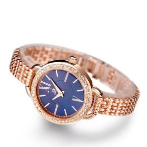 Round Diamante Watch For Women